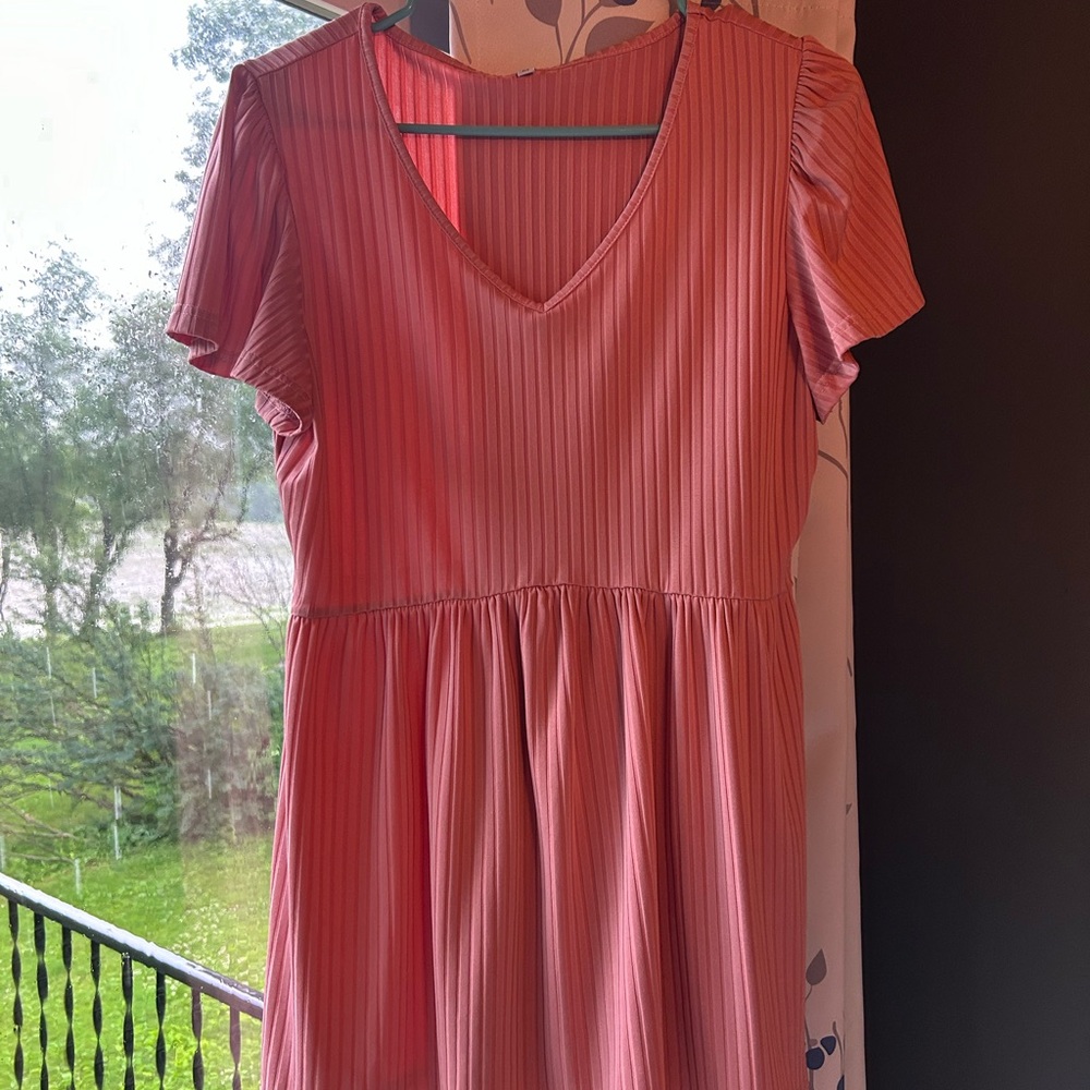 Pink V-Neck Top